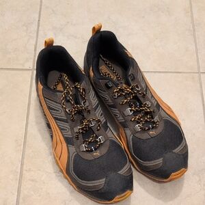 Men's Black and Orange Athletic Shoes